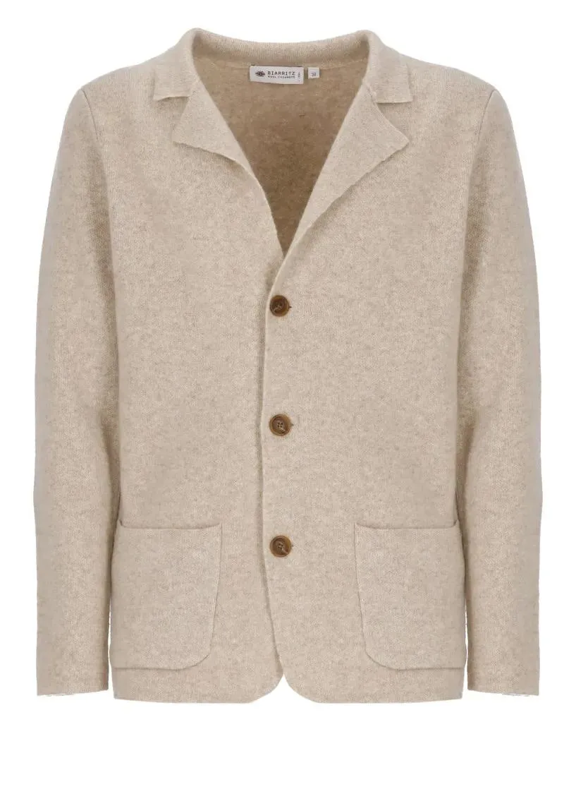   Biarritz1961  Wool And Cashmere Jacket Brown  Übergangsjacke 