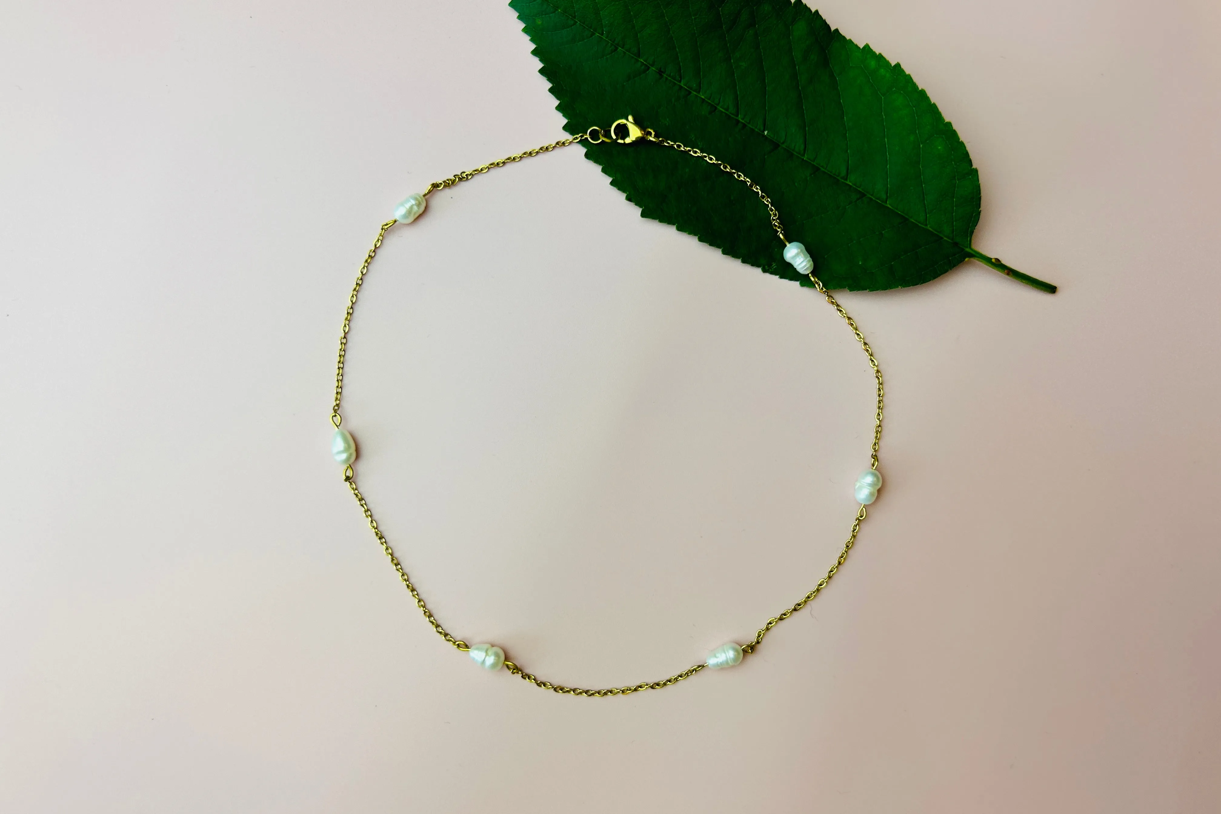 Choker Halskette Süßwasserperlen