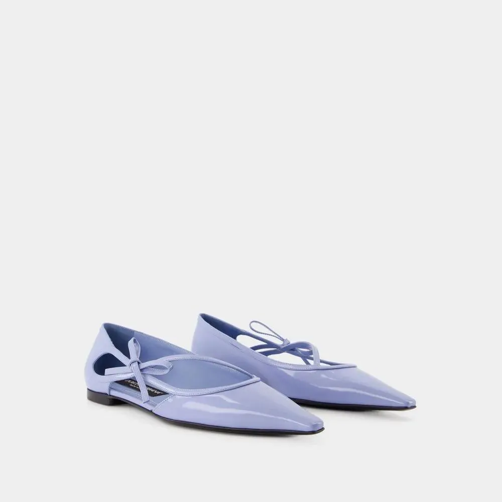   Dolce&Gabbana  Ballerinas - Leather - Blue Blue  Ballerina 