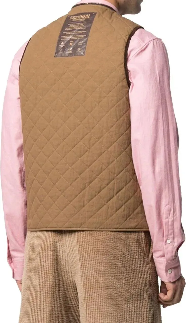   Dsquared2  Reversible Quilted Vest Jacket schwarz  Daunenjacken 