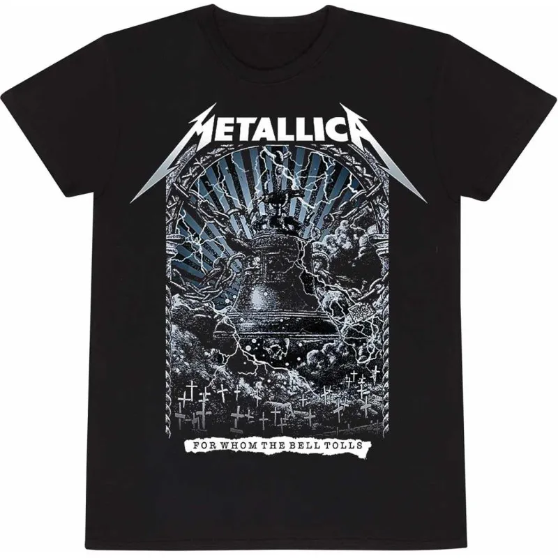 For Whom The Bell Tolls T-Shirt – Metallica Schwarzes Unisex Shirt