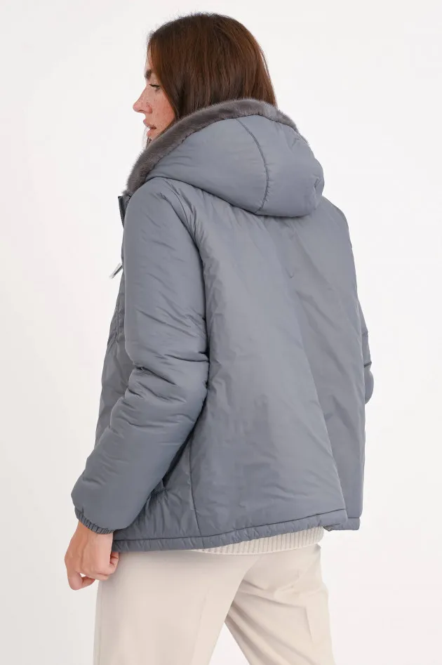 Jacke aus Nerz in Braun