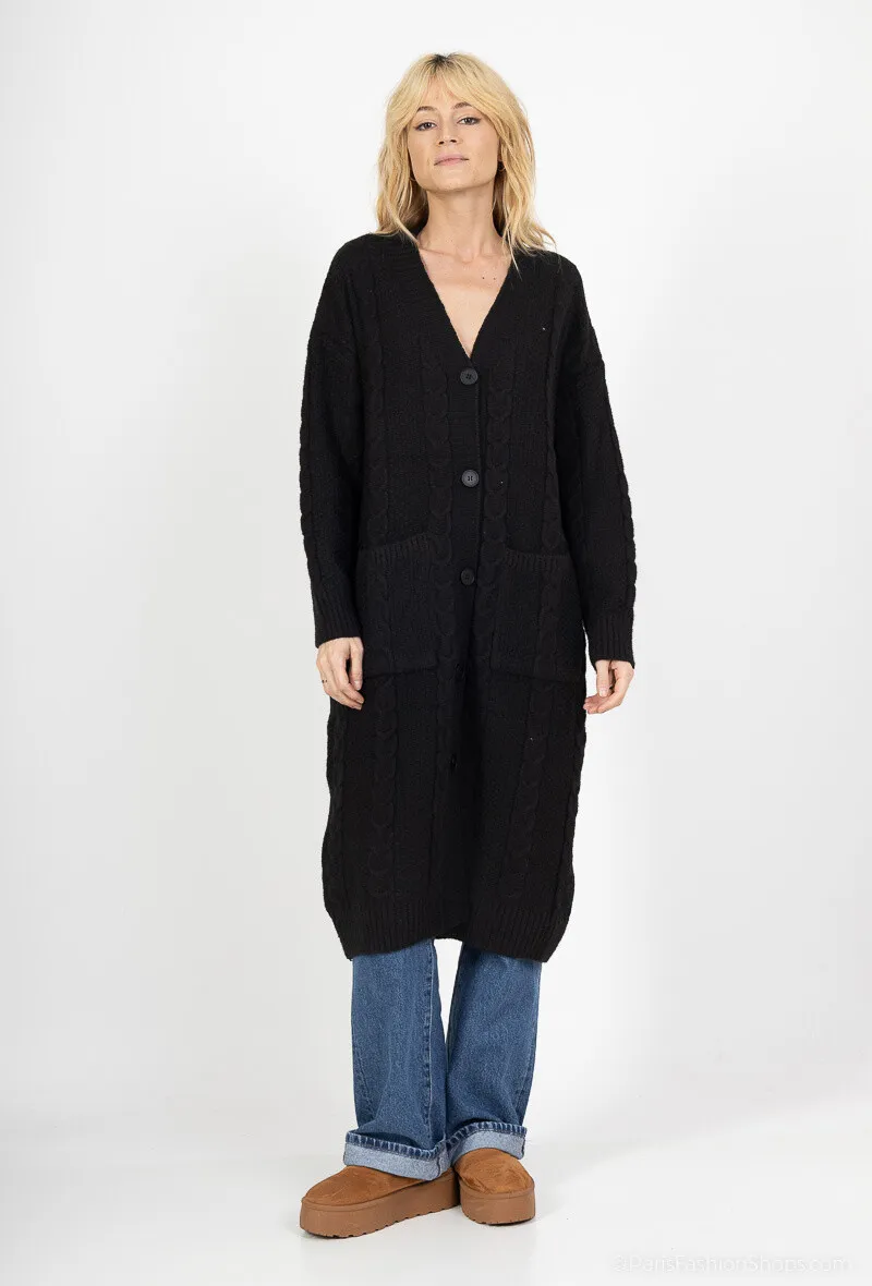 Kurzer Grobstrick-Cardigan: Lässige Eleganz