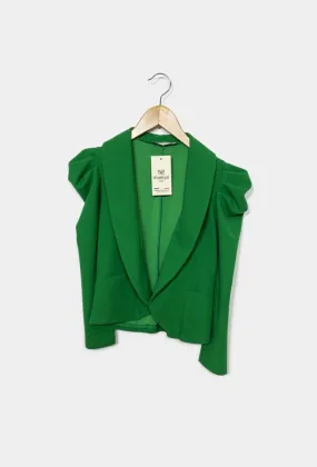 Langärmliger und bauschiger Cardigan