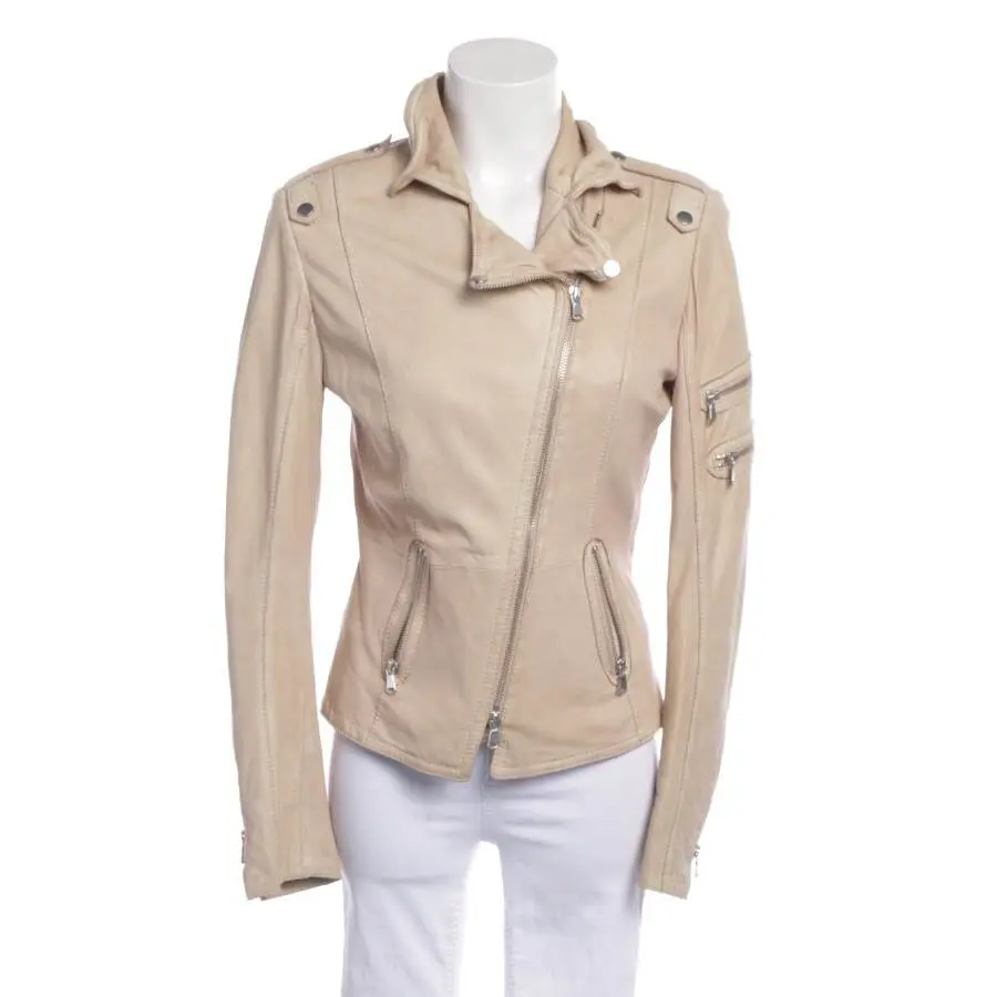 Lederjacke 36 Weiß