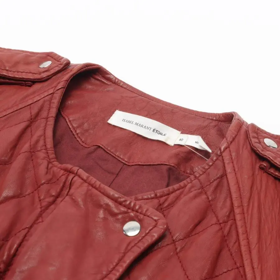 Lederjacke 38 Rot