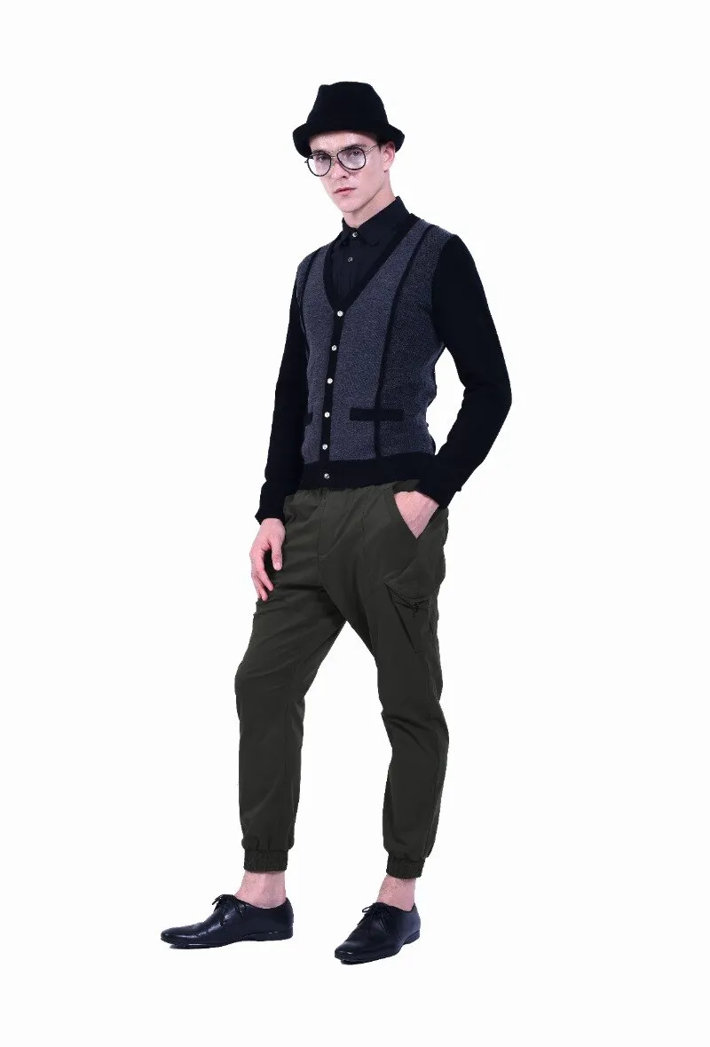 Light wool and satin back cardigan - grey