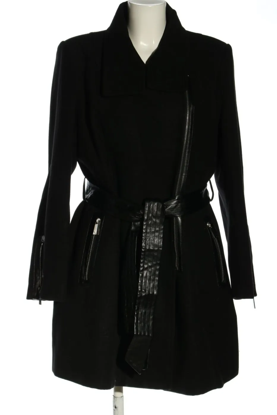 Pfeffinger Oversized Mantel schwarz Casual-Look