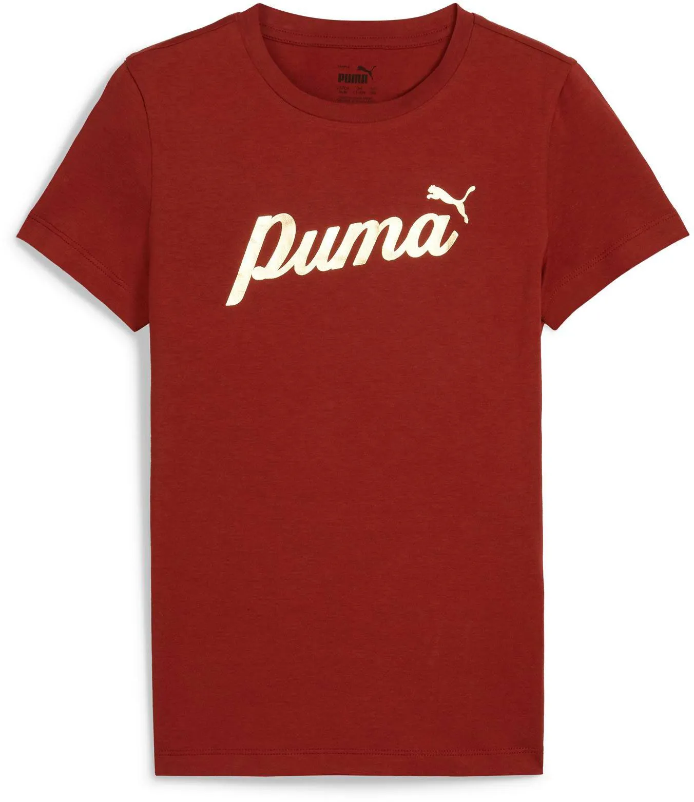 PUMA ESSENTIALS+ SCRIPT T-Shirt Mädchen intense red-gold foil im Online Shop von kaufen