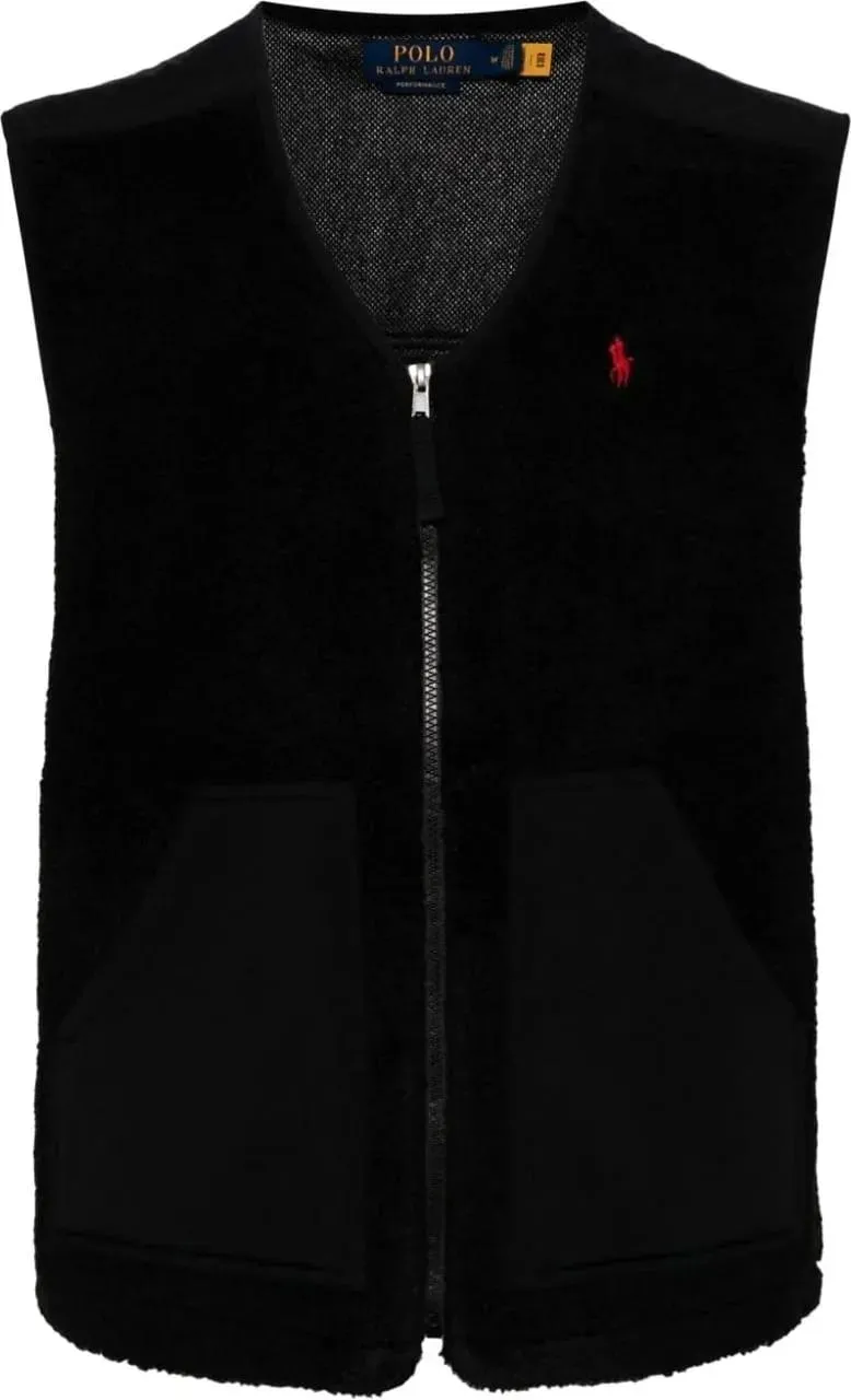   Ralph Lauren  Hi-pile Fleece Vest Jacket schwarz  Daunenjacken 