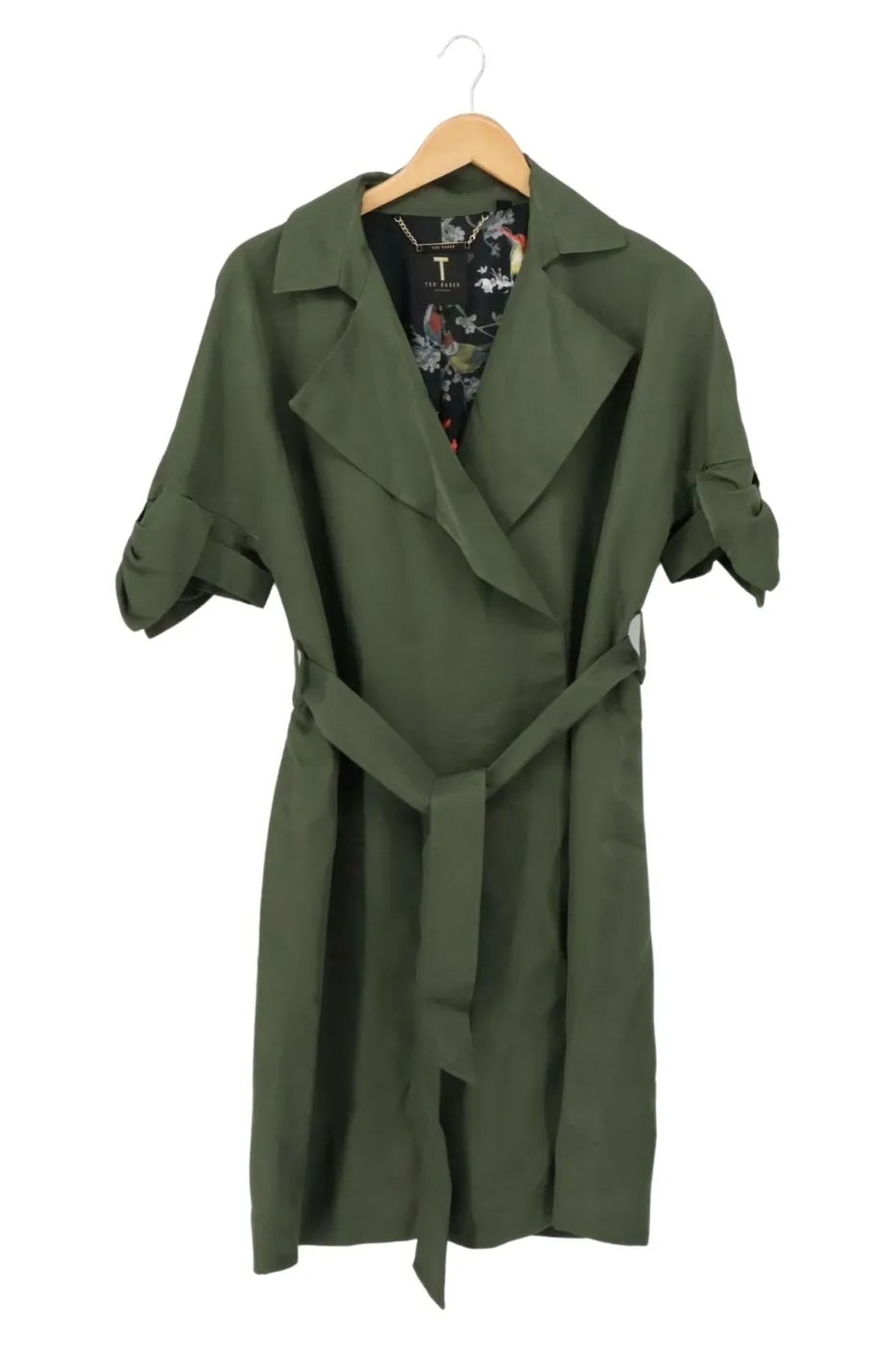 REDUZIERT!  Klassischer Mantel Gr. 36 Oliv Damen Trenchcoat
