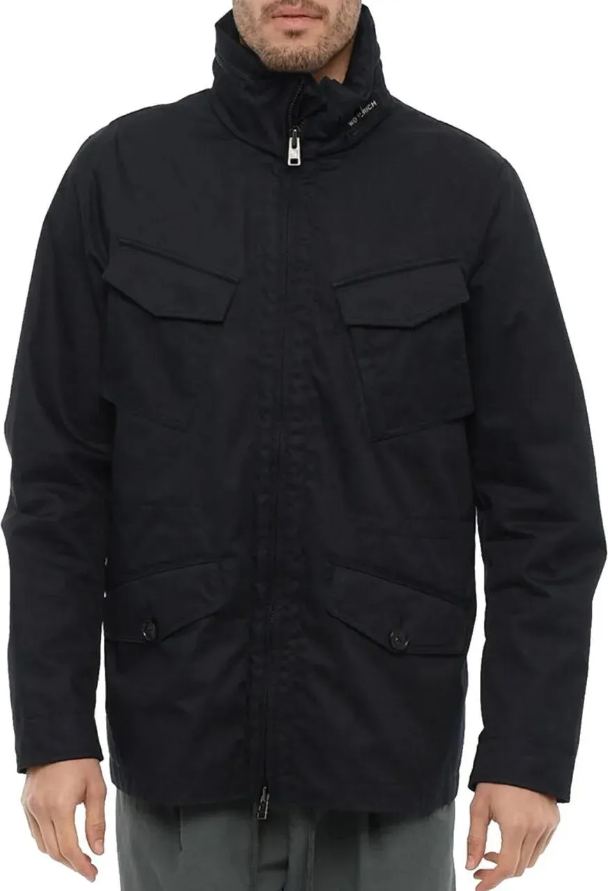   Woolrich  Cotton Utility Field Jacket blau  Daunenjacken 