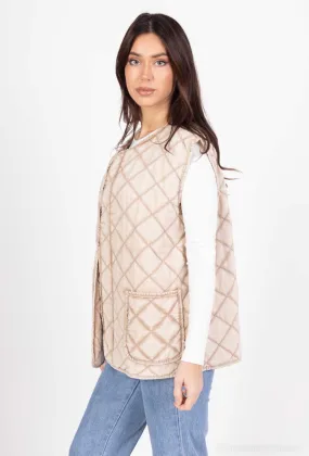 ÄRMELLOSE DAUNENJACKE MIT DUEX-TASCHEN